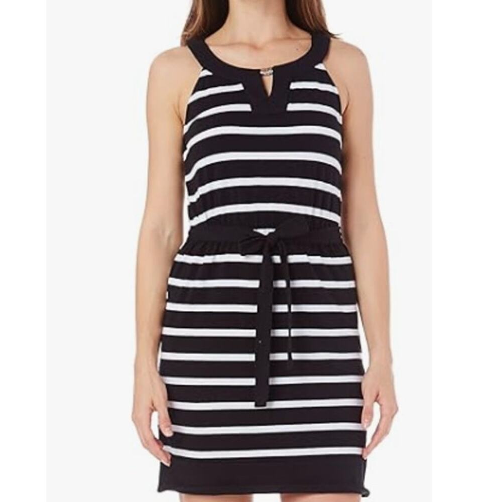 Allison Brittney Women's Tied Striped Dress M 266